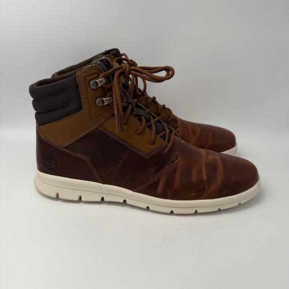 Timberland Graydon Brown Leather Chukka Sneaker Boot HoverLite Lace Up Men’s 9 main image 9